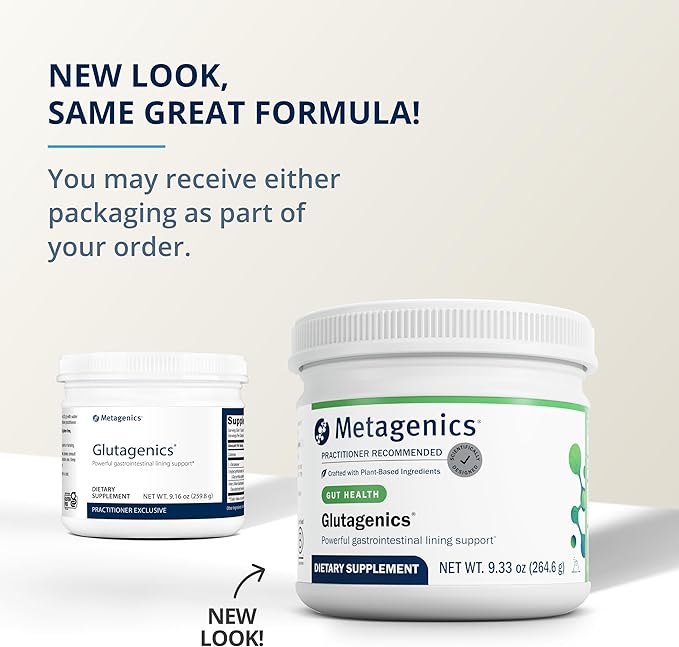Metagenics Glutagenics - for Immune Support, Gut Health & Proper Digestion* - with L-Glutamine, Aloe Powder & DGL - Amino Acid Supplement for Men & Women - 60 Servings - 9.33 Oz