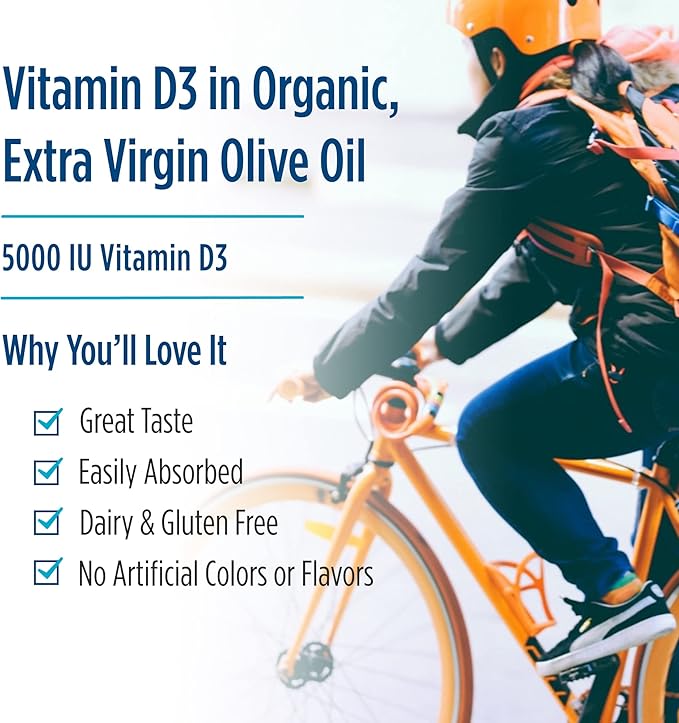 Nordic Naturals Pro Vitamin D3 5000, Orange - 120 Mini Soft Gels - 5000 IU Vitamin D3 - Supports Healthy Bones, Mood & Immune System Function - Non-GMO - 120 Servings