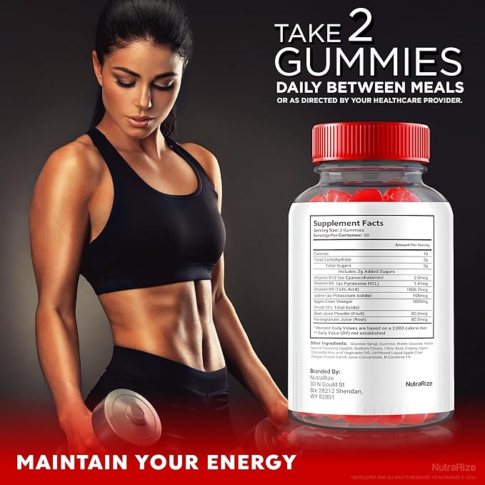 (2 Pack) Vital Surge Gummies, VitalSurge Gummies All Natural, Vital Surge Gomitas, Apple Cider Vinegar Supplement, Official Vital Surge Gummies Reviews (120 Gummies)