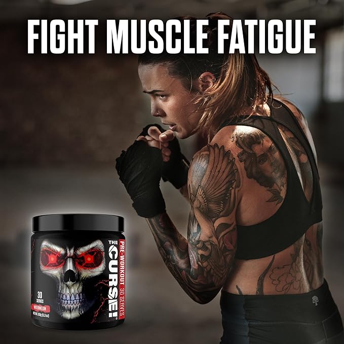 JNX SPORTS The Curse! Pre Workout Powder - Watermelon 30 Servings | Preworkout: Boost Strength, Energy + Focus for Men & Women | Caffeine, Beta-Alanine, Creatine & L-Citrulline