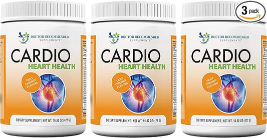 DOCTOR RECOMMENDED SUPPLEMENTS Cardio Heart Health Powder – L-Arginine Supplement 5000mg & L-Citrulline 1000mg, (Pack of 3-16.82 oz / 50.46 oz)