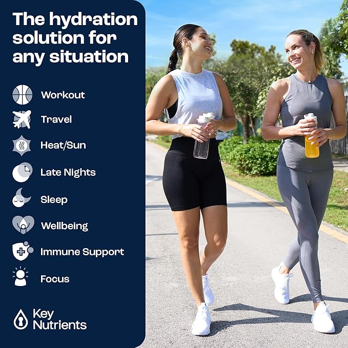 KEY NUTRIENTS Electrolytes Powder No Sugar - Unflavored Electrolyte Powder - Keto Electrolytes Powder - Unflavored Electrolytes - Hydration Powder - 90 Servings, Post Workout & Recovery