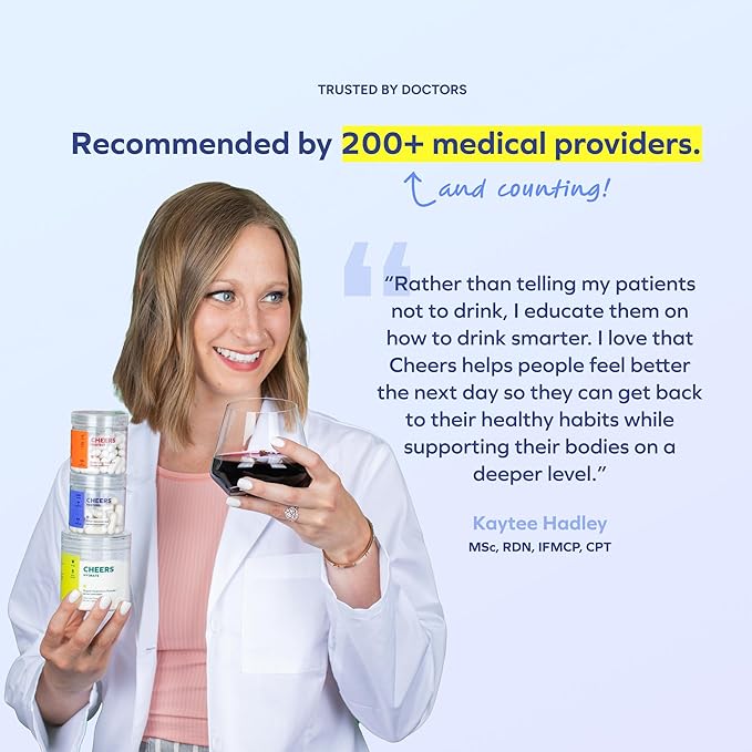 Cheers Restore | Supplement with DHM + L-Cysteine | Feel Better After Drinking & Support Your Liver | 24 Doses | Dihydromyricetin, Cysteine, Prickly Pear, B-Vitamins, Ginger