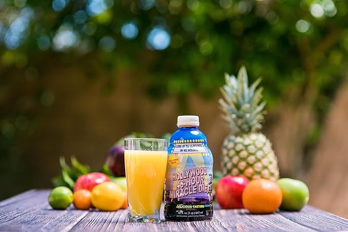 48-Hour Miracle Fruit Juice Cleanse Diet 2-Pack, Detox Cleanse for Weight Loss & Rejuvenation, Food Replacement, Fast Acting Diet, Delicious & Tasty Formula, 32 Fl. Oz.