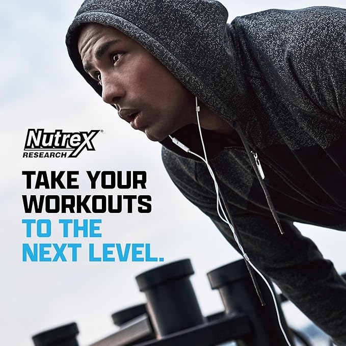 Nutrex Research Outlift Clinical Clinically Dosed Pre Workout Powder with Creatine, Citrulline, EAA | Energy, Performance, Pump Preworkout Supplement for Men & Women (22 Servings, Blueberry Lemonade)