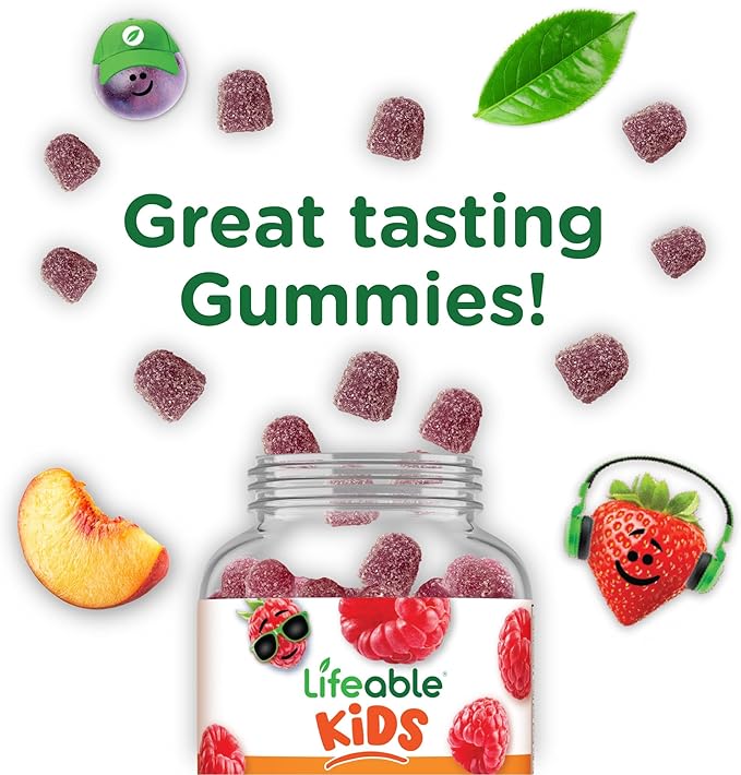 Lifeable Sugar Free Kids Vitamin B12 Gummies | 1000 mcg | Great Tasting B12 Vitamins for Kids | Energy, Mood, and Metabolism Support | B 12 Vitamin Gummies for Boys and Girls | 90 Gummies
