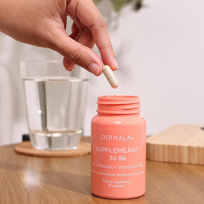 #FOBO SUPPLEMEANT to Be Acne Supplement | All Natural Daily Prebiotics Probiotics Vitamins Skin Mix with Zinc | Improve Clear Blemish-Free Radiant Skin Through Balancing Gut Health