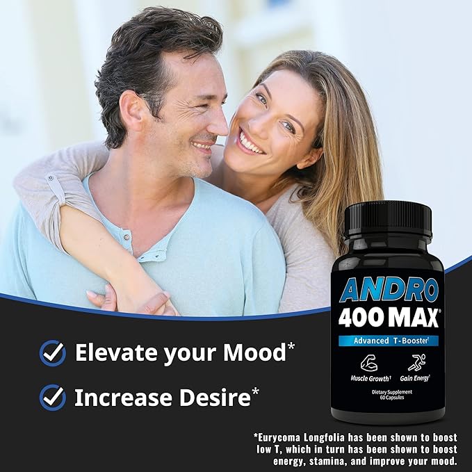 Max Natural T Support Supplement for Men, with Tongkat Ali, 60 Count, Manufactured in USA