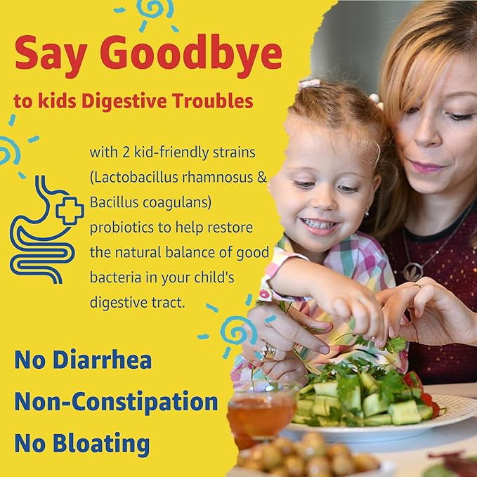 Kids Multivitamin Gummies with Iron, Vegan Omega 3 (EPA/DHA), Probiotics, Kids Vitamin A, C, D, E & Zinc for Immune Support, Multivitamin for Kids 4+, Sugar Free, Gluten Free, Fruit Flavor, 120 Counts