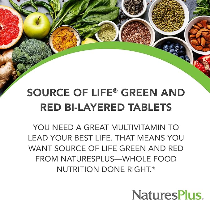 Natures Plus Green and Red Multi Vitamin, 90 CT