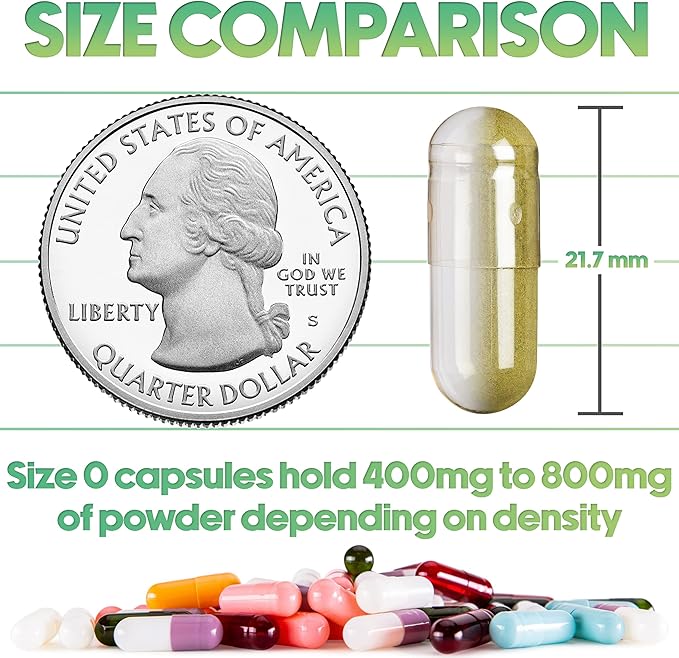 XPRS Nutra Vegan Size 0 Separated Capsules - 100 Count Premium Empty Capsules Separated in Bags - Clear Separated Empty 0 Capsules - Pill Capsules Empty for DIY Supplement Filling