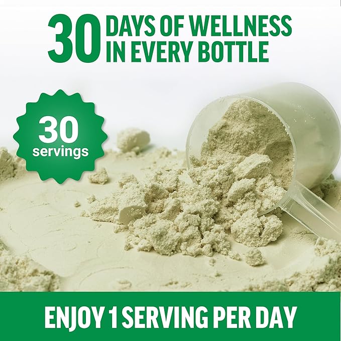 Force Factor Smarter Greens Daily Wellness Powder 2-Pack to Support Energy, Immunity & Digestion, Greens Powder, Superfood Powder with Vitamins, Minerals & Probiotics, Unflavored, 60 Servings
