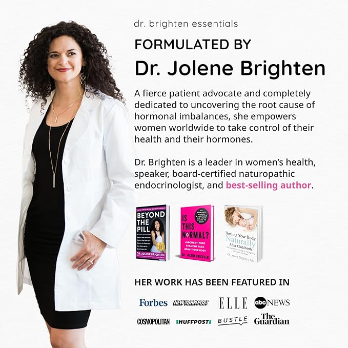 Dr. Brighten Myoinositol Plus - Doctor Formulated Ratio of Myo- and D-Chiro-Inositol to Support PCOS Symptoms, Hormone Balance, Healthy Ovarian Function, and Regular Menstrual Cycles