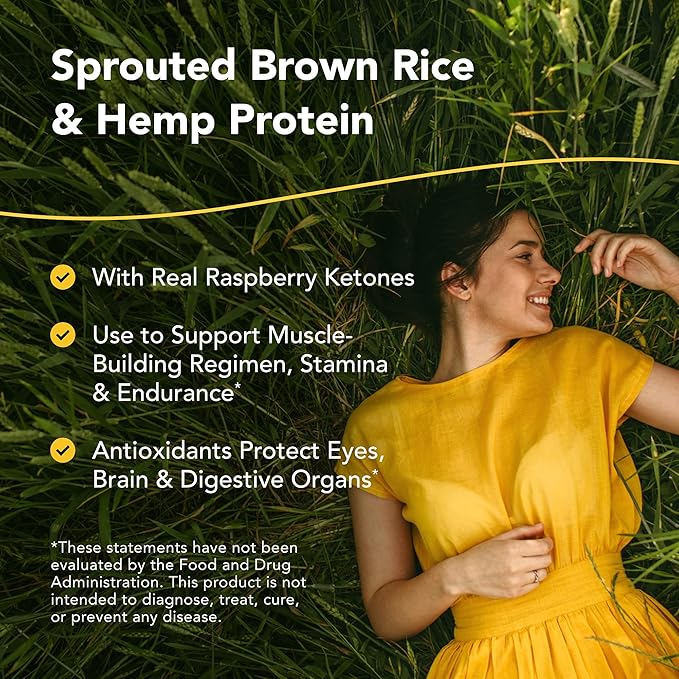 NORTH AMERICAN HERB & SPICE NutriHemp Raw, Raspberry Extreme - 28.2 oz - Sprouted Brown Rice & Hemp Protein - with High-Antioxidant, Ketone-Rich Raspberry Powder - Vegan, Non-GMO - 28 Servings