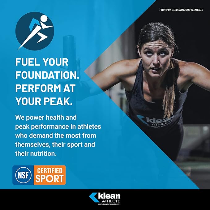 Klean ATHLETE Klean B-Complex | Supports Energy Production, Cardiovascular Function, and Normal Cellular Functions | NSF Certified for Sport | 60 Vegetarian Capsules