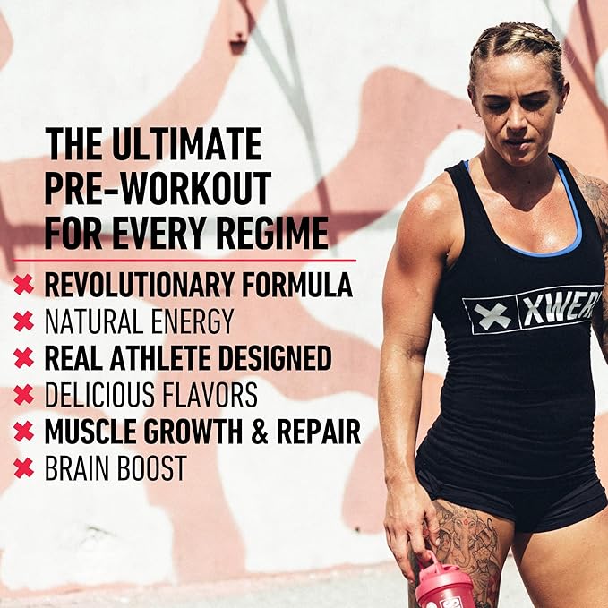 Xwerks Ignite Watermelon Pre Workout Powder - Best Natural Keto Pre-Workout for Women and Men with Explosive Energy - Gluten Free Preworkout Blend for Endurance Stamina - 150 mg Caffeine 30 Servings
