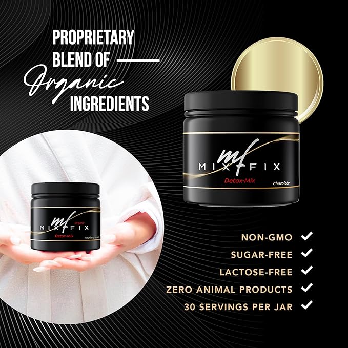 Detox Powder, Full Spectrum Detox Cleanse Mix, Detox for Natural Cleansing and Vitality, Liver Cleanse Detox, Detox Cleanse for Weight Loss, Natural Detox Powder, Vegan Detox Supplement (Chocolate)