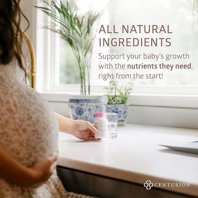 Premium Prenatal Vitamins [10 Powerful Ingredients] with DHA, EPA, Folate and Vitamin B12, All Natural Pregnancy Supplement for Fetal Development and Pregnancy Support, 30 Softgels
