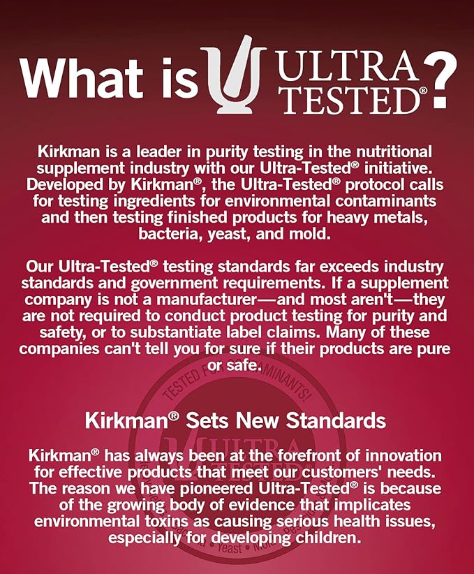 Kirkman - Alpha Lipoic Acid 25 mg - 90 Capsules - Potent Antioxidant - Protects Against Harmful Radicals - Hypoallergenic