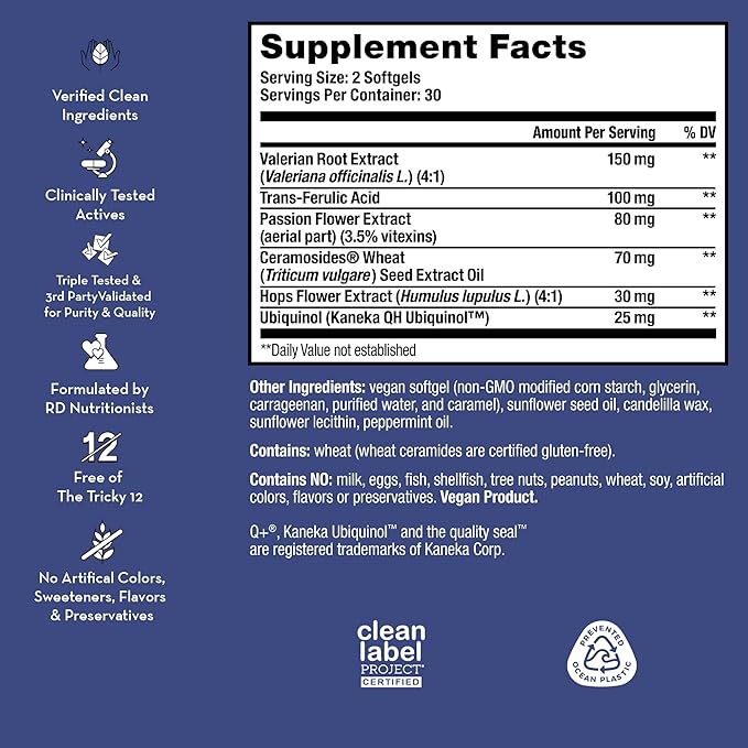 HUM Mighty Night - Nighttime Supplement for Skin + CoQ10 & Ferulic Acid to Promote Skin Cell Turnover - Overnight Beauty Vitamins for Women (60-Count)