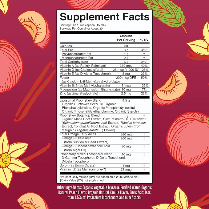 MaryRuth Organics Men's 40+ Multivitamin Liposomal with Hormonal Support | Ultra Absorption | Immune Support | Energy Supplement for Men | Non-GMO | Vegan | 15.22oz
