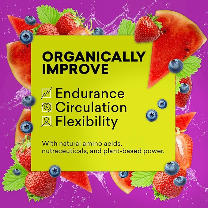 EBOOST POW Natural Pre Workout Powder –15 Packets - Berry Melon Fizz - A Pre Workout Supplement for Performance, Joint Mobility Support, Energy, Focus - Men & Women - Non-GMO, Gluten-Free, No Creatine
