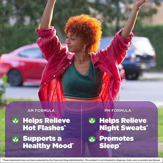 Natrol Complete Balance, Dietary Supplement for Menopause Relief, A.M./P.M. Menopause Relief for Women, 60 Capsules, Up to a 30 Day Supply