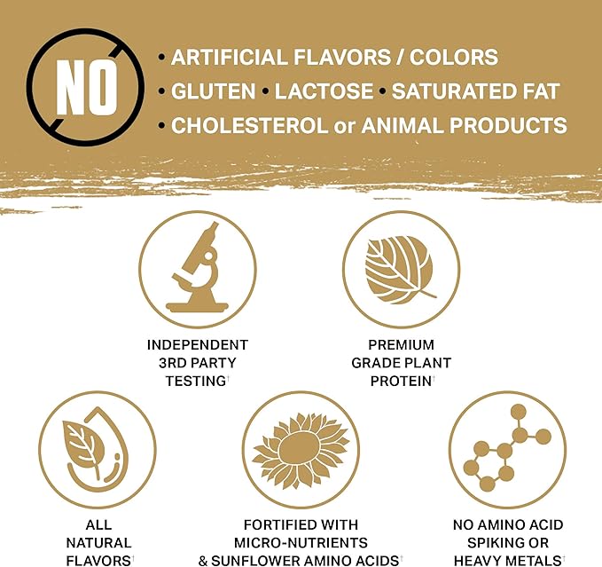 Ambrosia Planta - Premium Organic Plant-Based Protein | Vegan & Keto Friendly | Gourmet Flavors with No Bloating or Stomach Upset | Gluten & Soy Free | No Added Sugar | 25 Servings | Vanilla