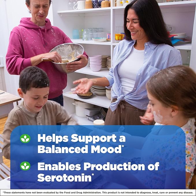 Natrol Mood & Stress 5-HTP 50mg, Dietary Supplement Helps Support a Balanced Mood, 30 Capsules, 7-30 Day Supply
