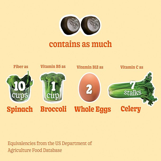 8Greens Daily Fiber Super Greens Gummies - Tangerine Flavor: Boost Immune System & Digestive Health with 8 Real Greens - Non-GMO Formula, Chewables, 50 Vegan Gummies, Pack of 3