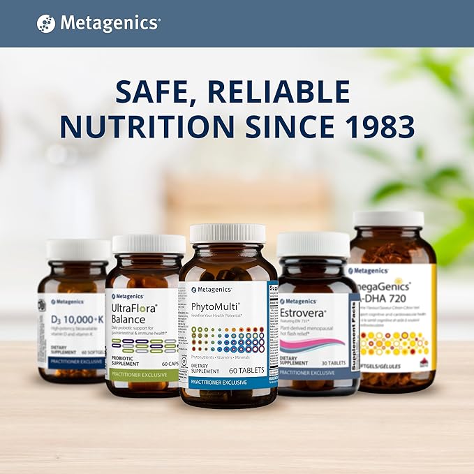 Metagenics Multigenics Intensive Care Without Iron - Multivitamin - Dietary Supplements for Everyday - with Quercetin, Beta-Carotene, Ascorbic Acid & More - Non-GMO - Gluten-Free - 180 Tablets