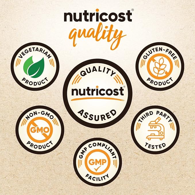 Nutricost Fiber Capsules with Prebiotic Fiber Supplement 150 Capsules - CCOF Certified Supplement, Made with Organic Psyllium Husk & Organic Jerusalem Artichoke, Gluten Free, 3 G Per Serving