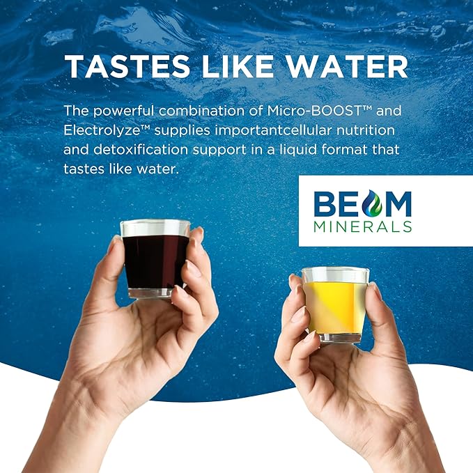 BEAM Minerals Micro-BOOST Humic Mineral Blend | Plant-Based Multi Minerals Supplement & Electrolytes Liquid | Micronutrients Supplements | Deficiency Support | Pure Natural Antioxidant | Keto Friendly
