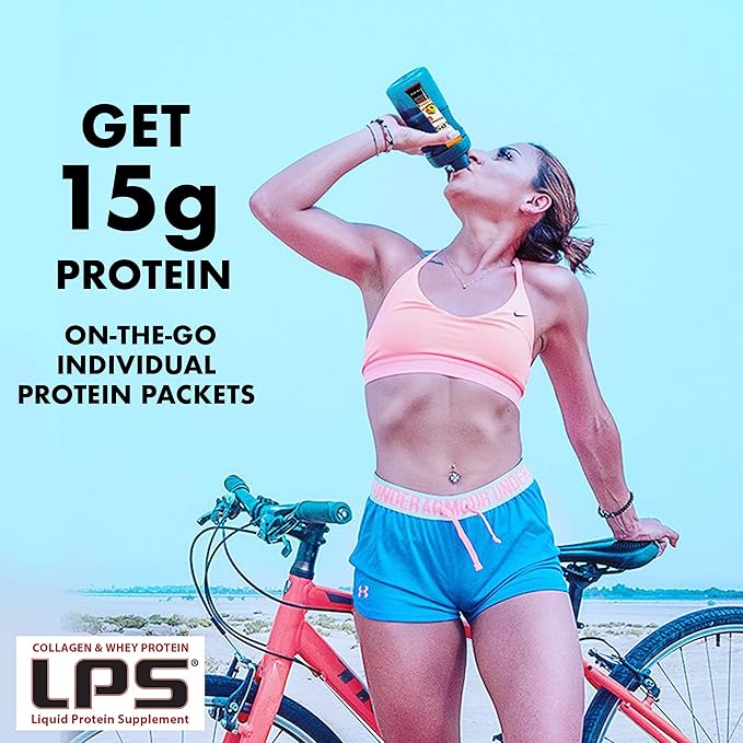 Nutritional Designs LPS Liquid Collagen & Whey Protein Supplement - Sugar-Free Non-GMO Drink - Promotes Healthy Skin & Hair for Men & Women (Neutral)