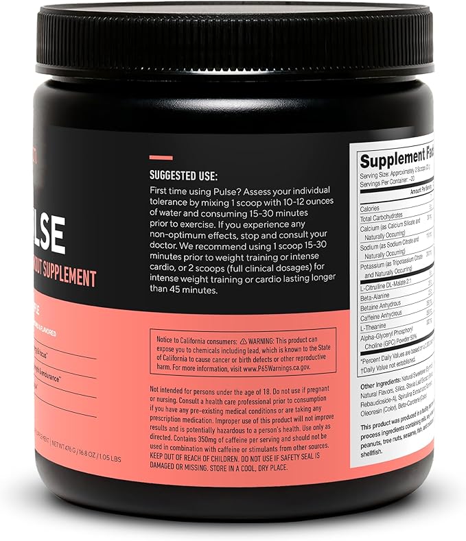 LEGION- All Natural Nitric Oxide Preworkout Drink to Boost Energy, Creatine Free, Naturally Sweetened, Beta Alanine, Citrulline, Alpha GPC (Green Apple)