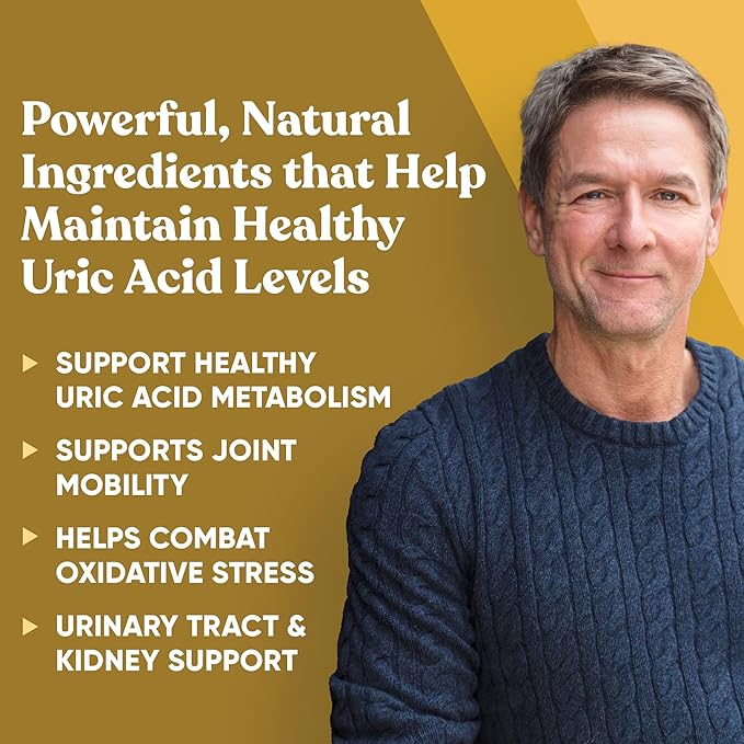 Purge! Uric Acid Flush – Eat & Drink What You Want – Detox and Cleanse with Celery Seed Extract, Tart Cherry & Chanca Piedra for Effective Joint Support & Active Mobility – 120 Soft Vegan Capsules