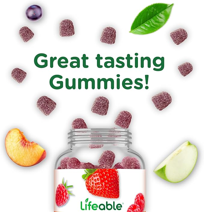 Lifeable Vitamin E Gummies | 268mg | Great Tasting Vitamin E Supplements | Skin, Eye Health and Immune Function Support | VIT E for Adults, Men, Women | 90 Gummies