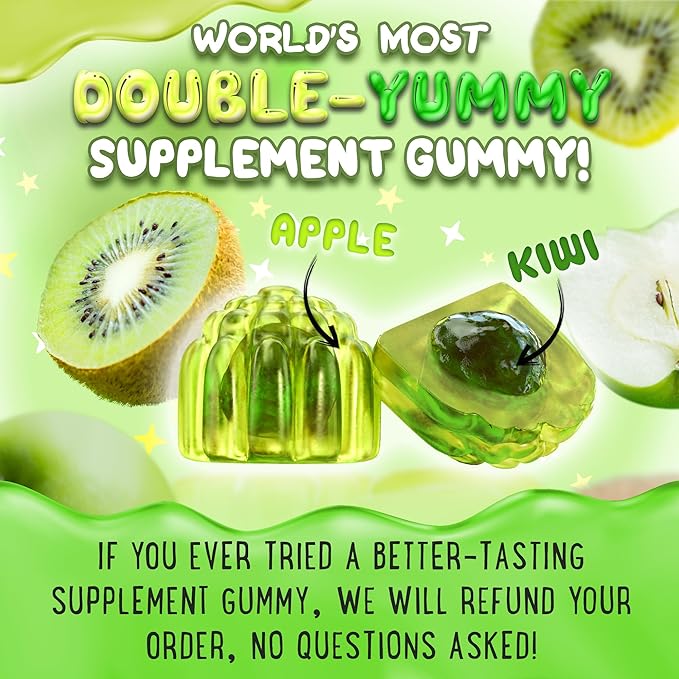 Magnesium Glycinate Gummies 400mg - Magnesium for Sleep, Calm, Relax & Muscle Relief with B6 & D3 and No Melatonin - Family-Friendly for Kids, Teens & Adults - Vegan & Non-GMO Supplement - 60 Count