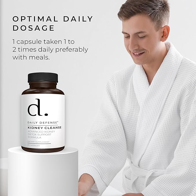 Kidney Support Supplement Kidney Cleanse & Detox Vitamins with Chanca Piedra, Astragalus Root, Cranberry Extract, Stinging Nettle Leaf, Horsetail Powder, Juniper Berry & More - 60 Caps