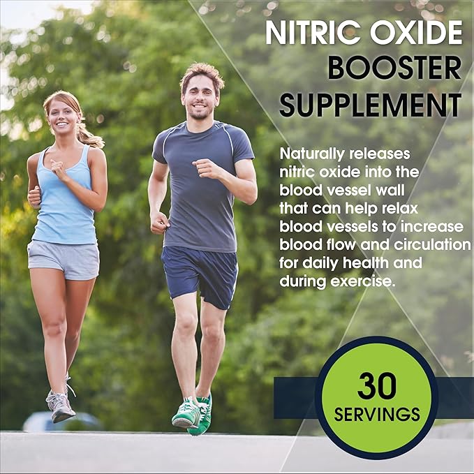 L-Arginine 5000mg + L-Citrulline 2000mg Complex Powder Supplement - Nitric Oxide Booster - Heart Health, Blood Flow, Energy & Endurance - 30 Servings (Berry Blend)