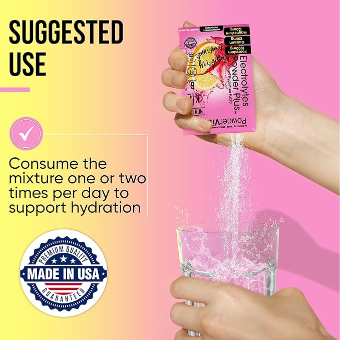 Electrolytes Powder Plus, Keto, Variety Pack B, Sugar Free, Pink Himalayan Salt, 1000mg Potassium, 120mg Calcium, 120mg Magnesium, Non-GMO, Zero Calories, (16 Hydration Packets)