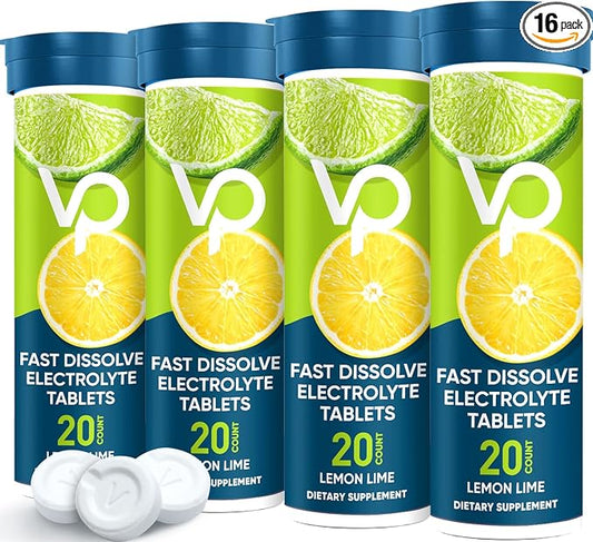 Venture Pal Chewable Electrolyte Tablets, Fast-Dissolve Sugar-Free Stick Salt Tablets - Variety Pack for Rapid Hydration, Outdoor Running, Hiking, Sports | Keto & Vegan Friendly | 80 Count (4 Pack)
