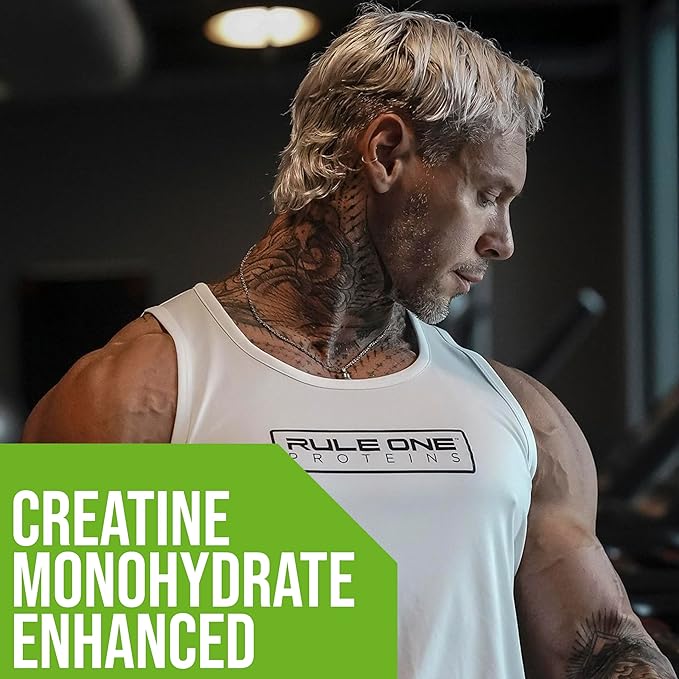 Rule One Proteins, Mass Gainer - Vanilla Crème, High-Calorie Weight Gain Formula with 1,220+ Calories, 250g+ Complex Carb Blend, 40g All-Whey Protein, 8g of Fat Per Serving, 12 Pounds, 16 Servings