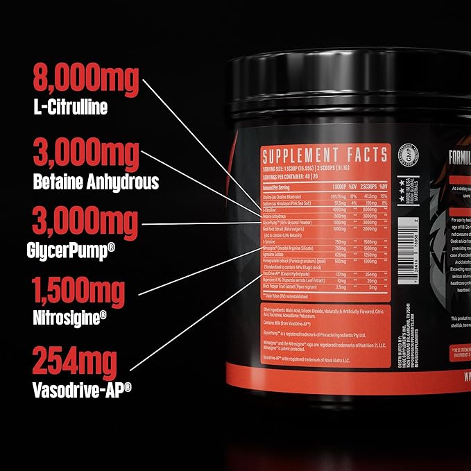 Huge Supplements Pump Serum, Stim Free Pre Workout and Nitric Oxide Booster to Enhance Focus, Pumps, Fulness with No Caffeine, L-Citrulline, GlycerPump, L-Tyrosine, Nitrosigine (Strawberry Mojito)
