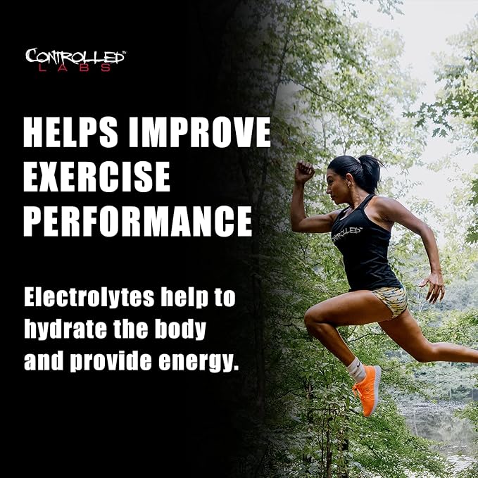 CONTROLLED LABS Orange HydraPush Electrolyte Powder, 60 Servings - Advanced Hydrating Recovery - Coconut Water & Taurine - Boost Energy & Increase Endurance (Sour Green Apple)