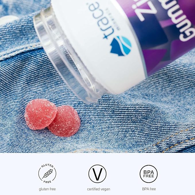 Trace Minerals Zinc Gummies - Chewable Zinc Supplement with Elderberry - Supports Immune System Health - Supplement to Aid Healthy Digestion & Development - Elderberry, 60 Gummies (30 Servings)