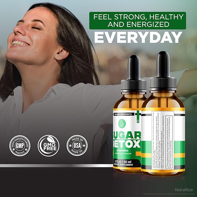 (3 Pack) Sugar Detox Drops, Sugar Detox Drops, 21-Day Sugar Detox Challenge, All-Natural Liquid Cleanse for Beginners, Premium Blood Formula Gotas Reviews (90 Servings)