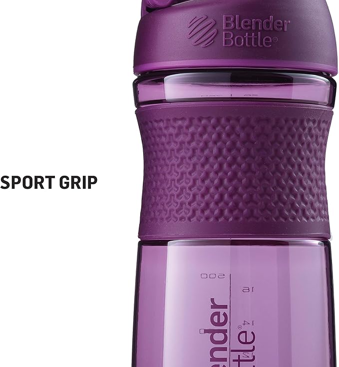 BlenderBottle SportMixer Shaker Bottle Perfect for Protein Shakes and Pre Workout, 20-Ounce, Rose