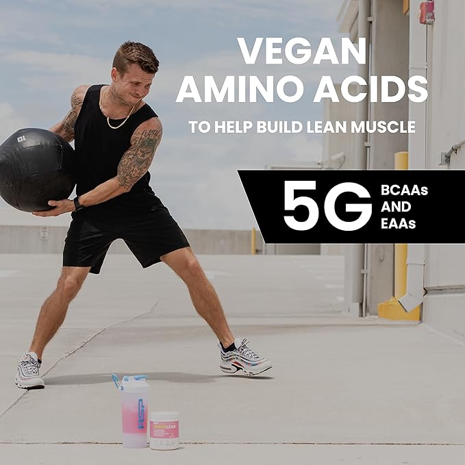RSP Nutrition AminoLean Pre Workout Powder, Amino Energy & Weight Management with BCAA Amino Acids & Natural Caffeine, Preworkout Boost for Men & Women, 30 Serv