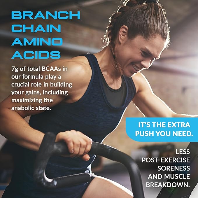Granite 10g Essential Amino Acids Powder | Muscle Recovery Supplement for Muscle Growth | 7g BCAA Powder with Electrolytes | 30 Servings | Strawberry Lemonade Flavor | Soy & Gluten Free | Made in USA